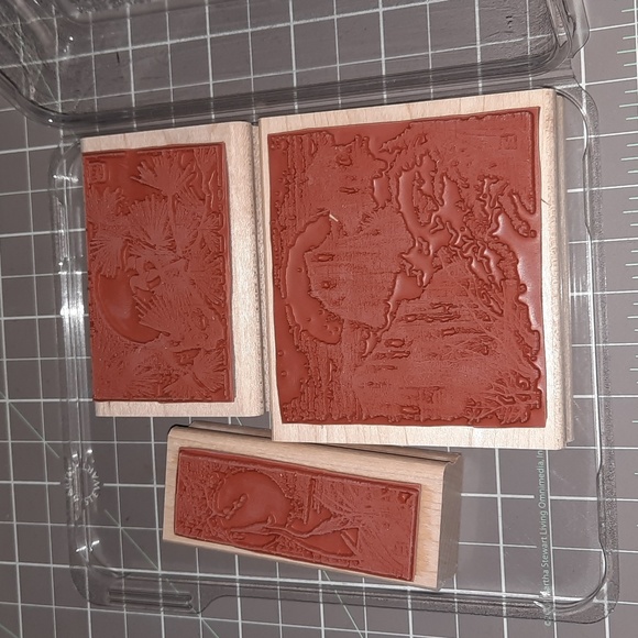 Oriental Brushstrokes rubber stamp set - Picture 2 of 4